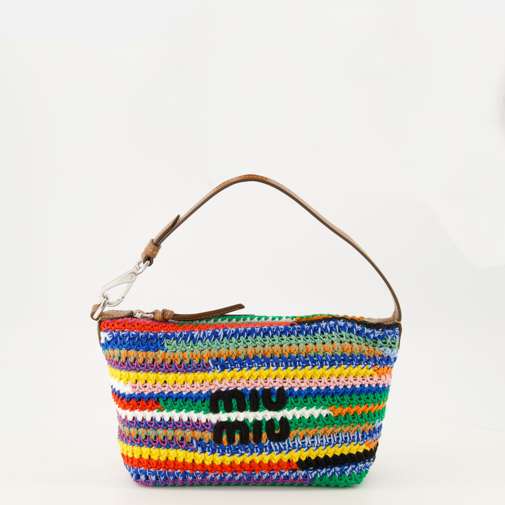 Sacs à main et épaule Pochette en crochet multicolor Miu Miu Multicolore Femme