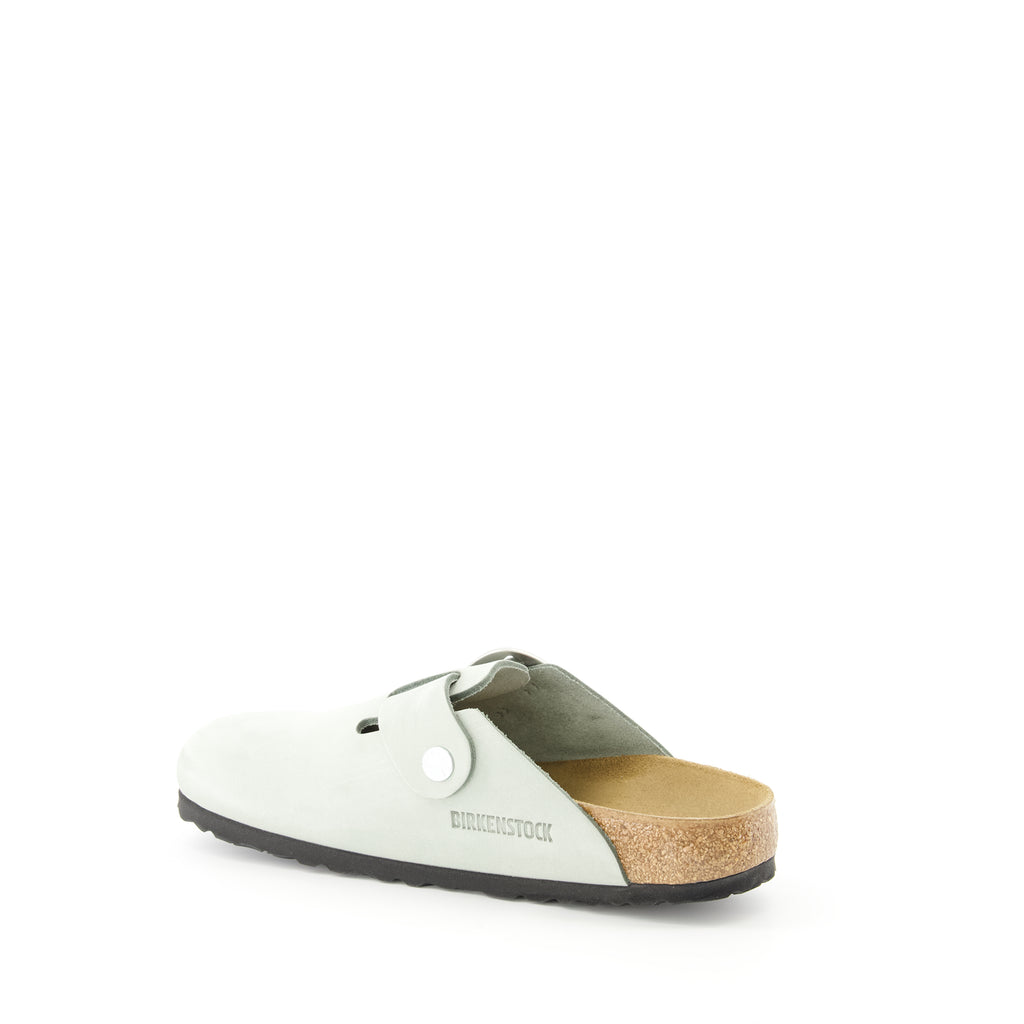 Chaussures ouvertes Mules Boston Birkenstock Gris Femme