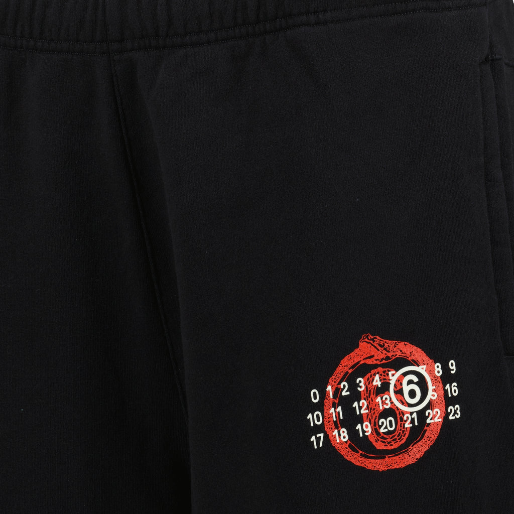 Pantalones Pantalones de Chándal Mm6 Negro Femme