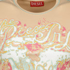 Image of the Diesel Women's Top T-Brenda in pink - Spring-Summer 2026 - Detailed View 2