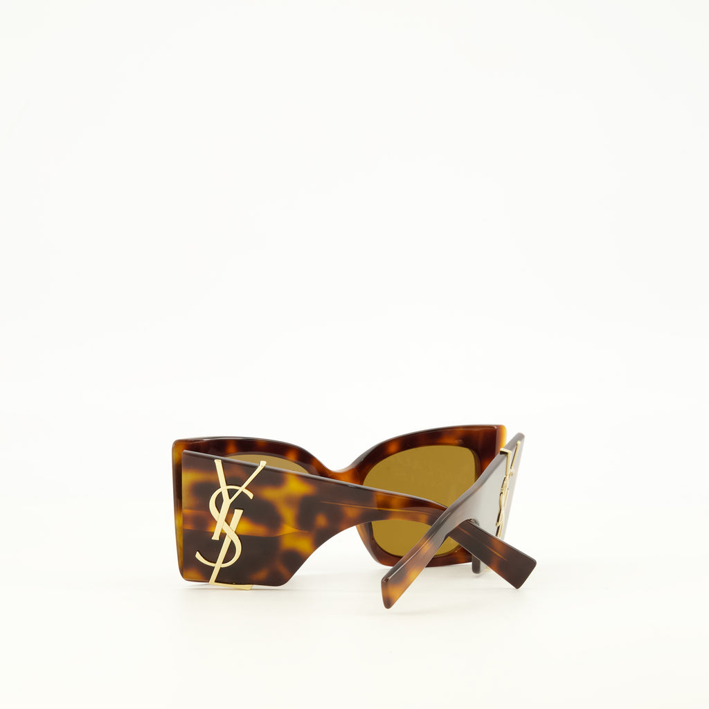 Lunettes Occhiali da sole SL M119 Blaze Saint Laurent Marron Unisexe