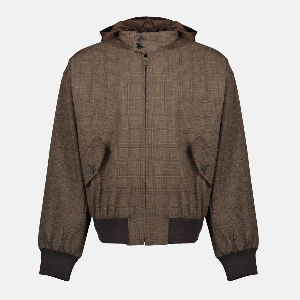 Image de l'article Veste à carreaux en laine de la marque Prada pour Homme - Saison Printemps-Été 2026 - Vue de Face