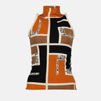 탑 리크라® 슬리브리스 탑 Fendi 주황색 Femme