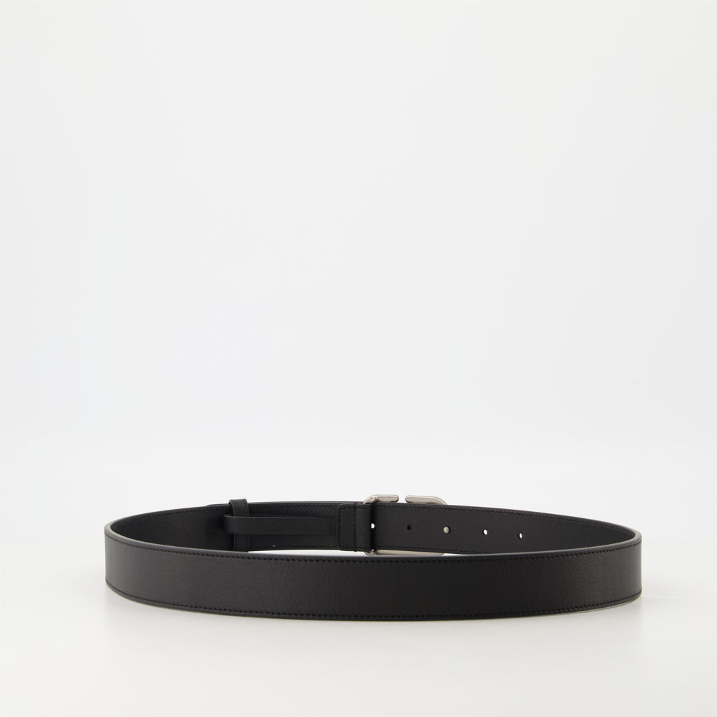Ceintures Ceinture VLogo en cuir Valentino Garavani Noir Homme
