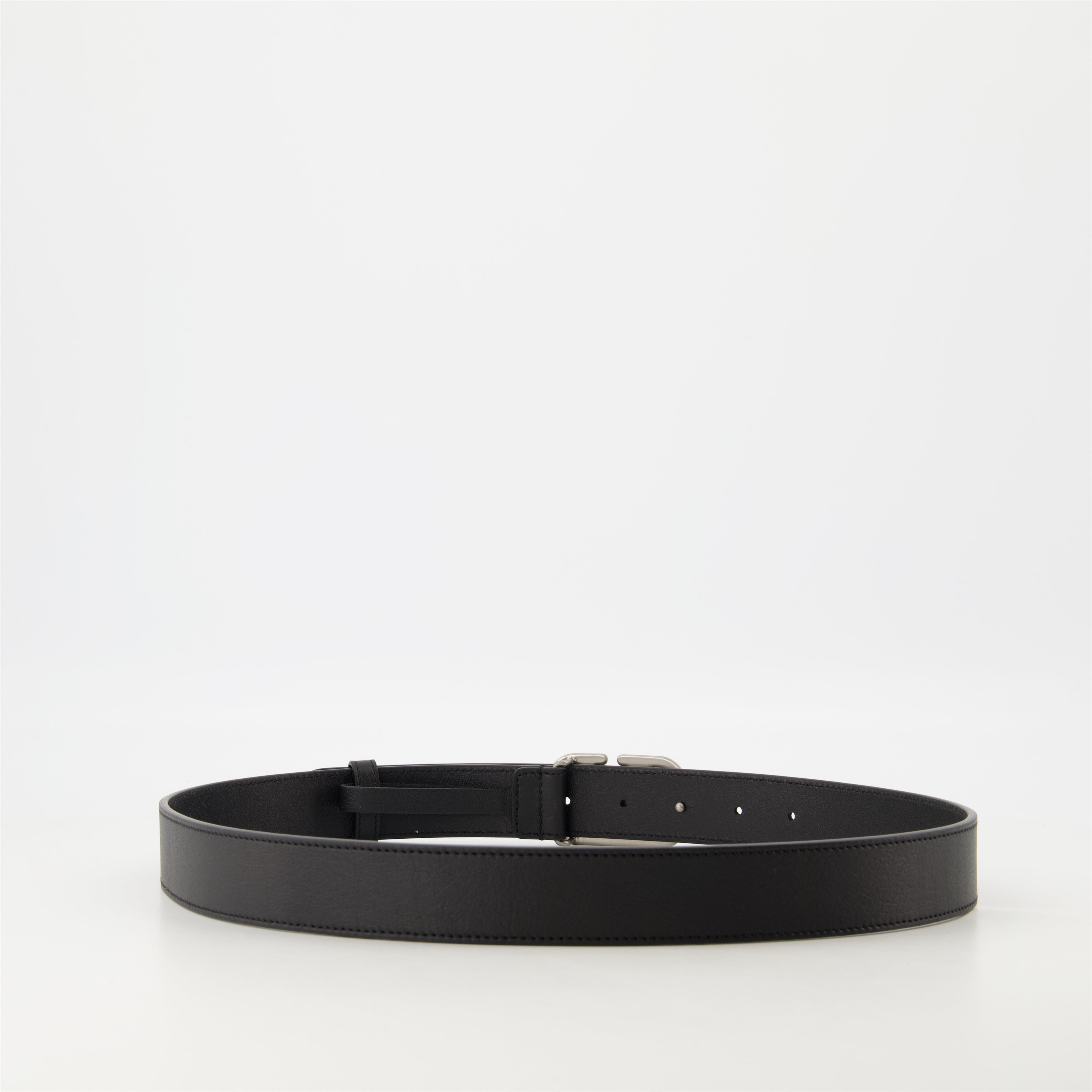 Ceintures Ceinture VLogo en cuir Valentino Garavani Noir Homme