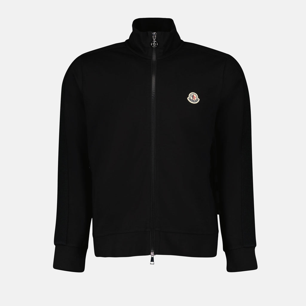 Vestes Veste en laine zippée Moncler Noir Homme
