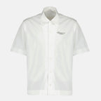 Image de l'article Chemise Givenchy Stamp blanche de la marque Givenchy pour Homme - Saison Printemps-Été 2026 - Vue de Face