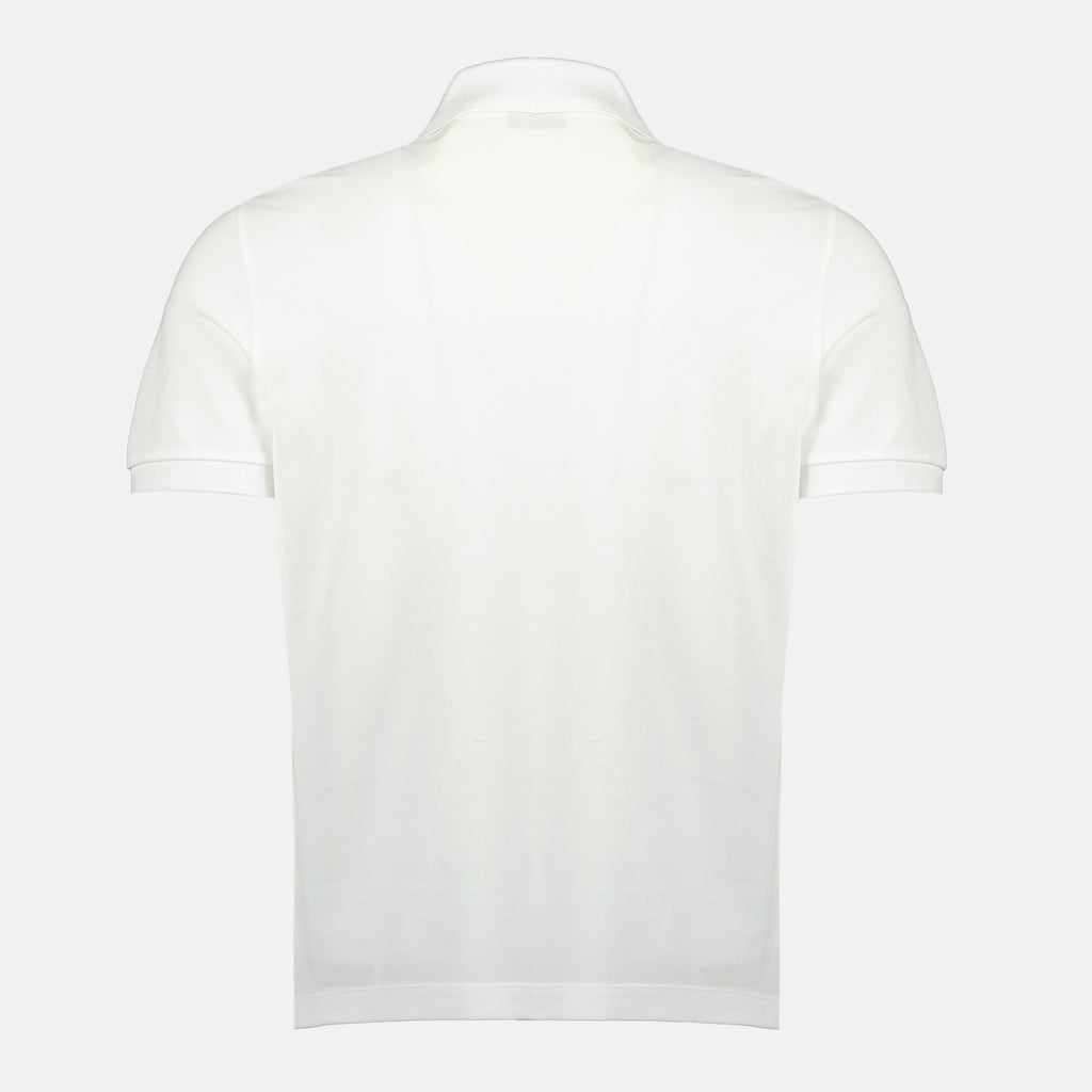 Image de l'article Polo en coton piqué blanc de la marque Fendi pour Homme - Saison Printemps-Été 2026 - Vue de Dos