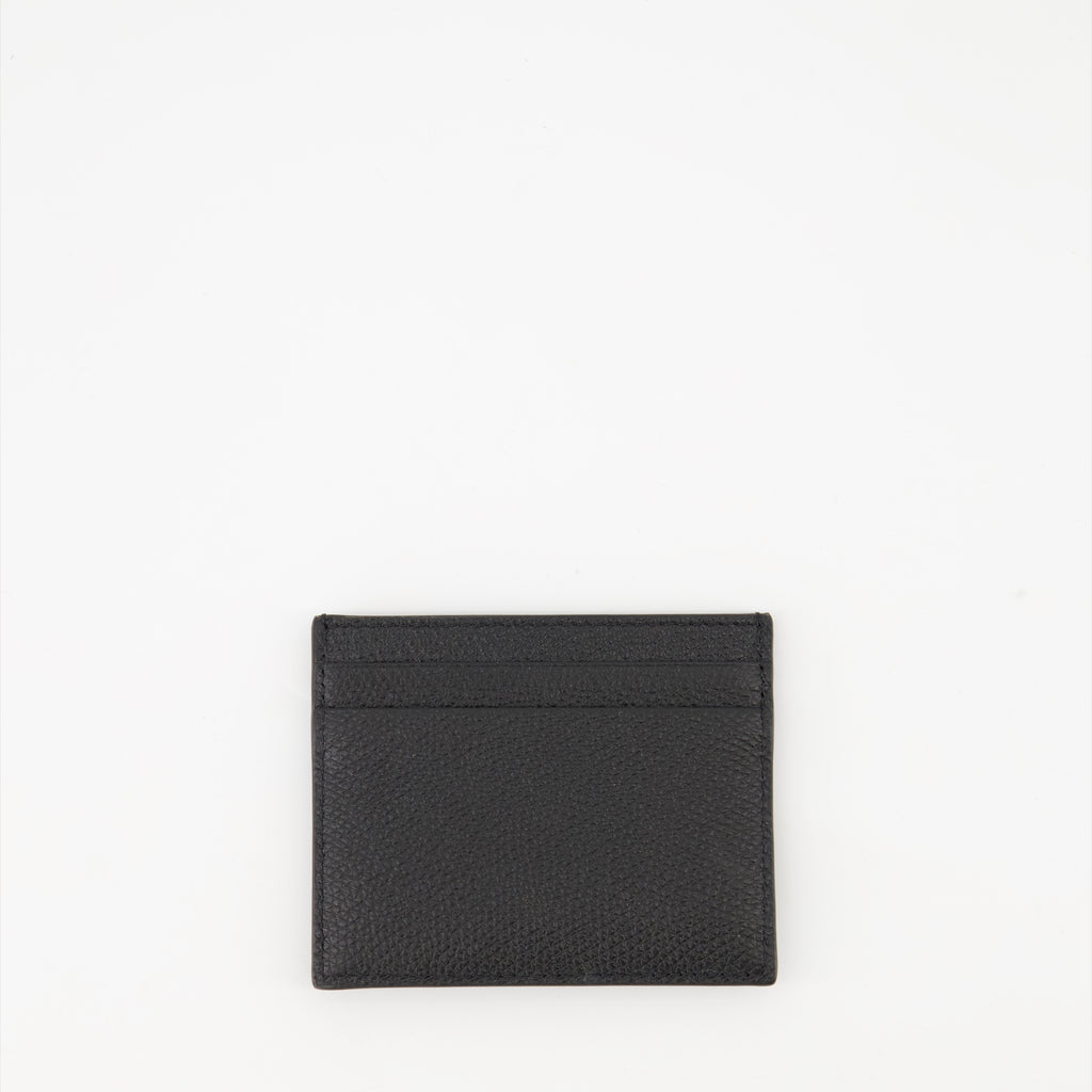 スモールレザーグッズ VLogoカードホルダー Valentino Garavani 黒 Femme