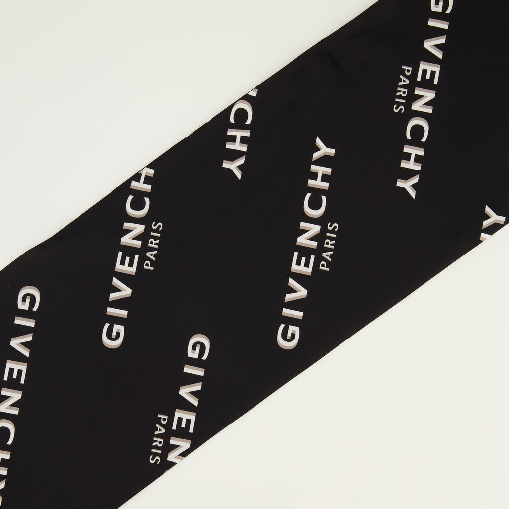 Écharpes, foulards et gants Maxi bandeau en soie Shadow noir Givenchy Noir Femme