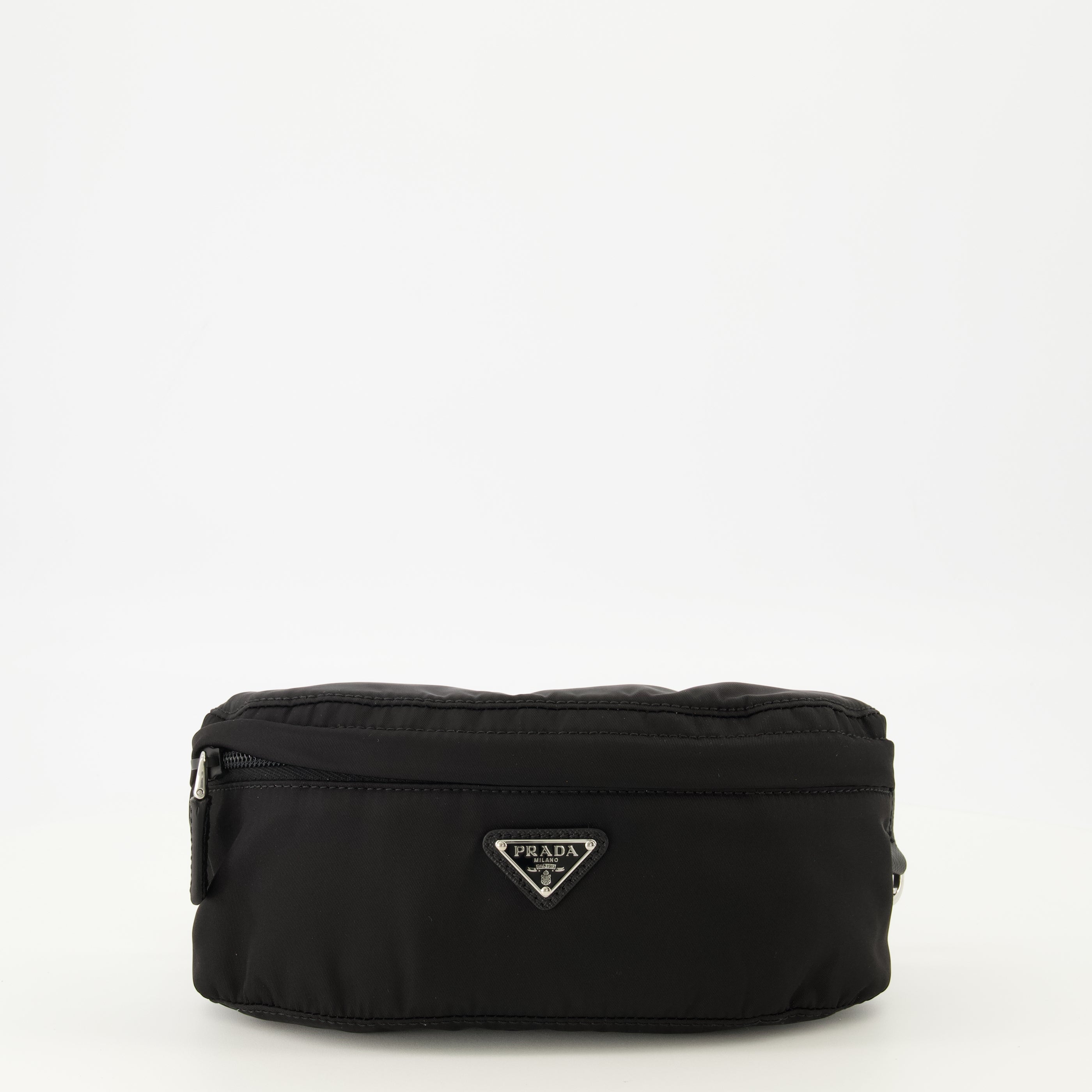 Sacs banane Black Re-Nylon Waist Bag Prada Noir Homme