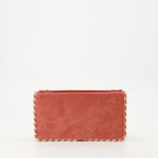 Image of the Valentino Garavani Velvet Clutch for Women - Autumn-Winter 2025 - Back View