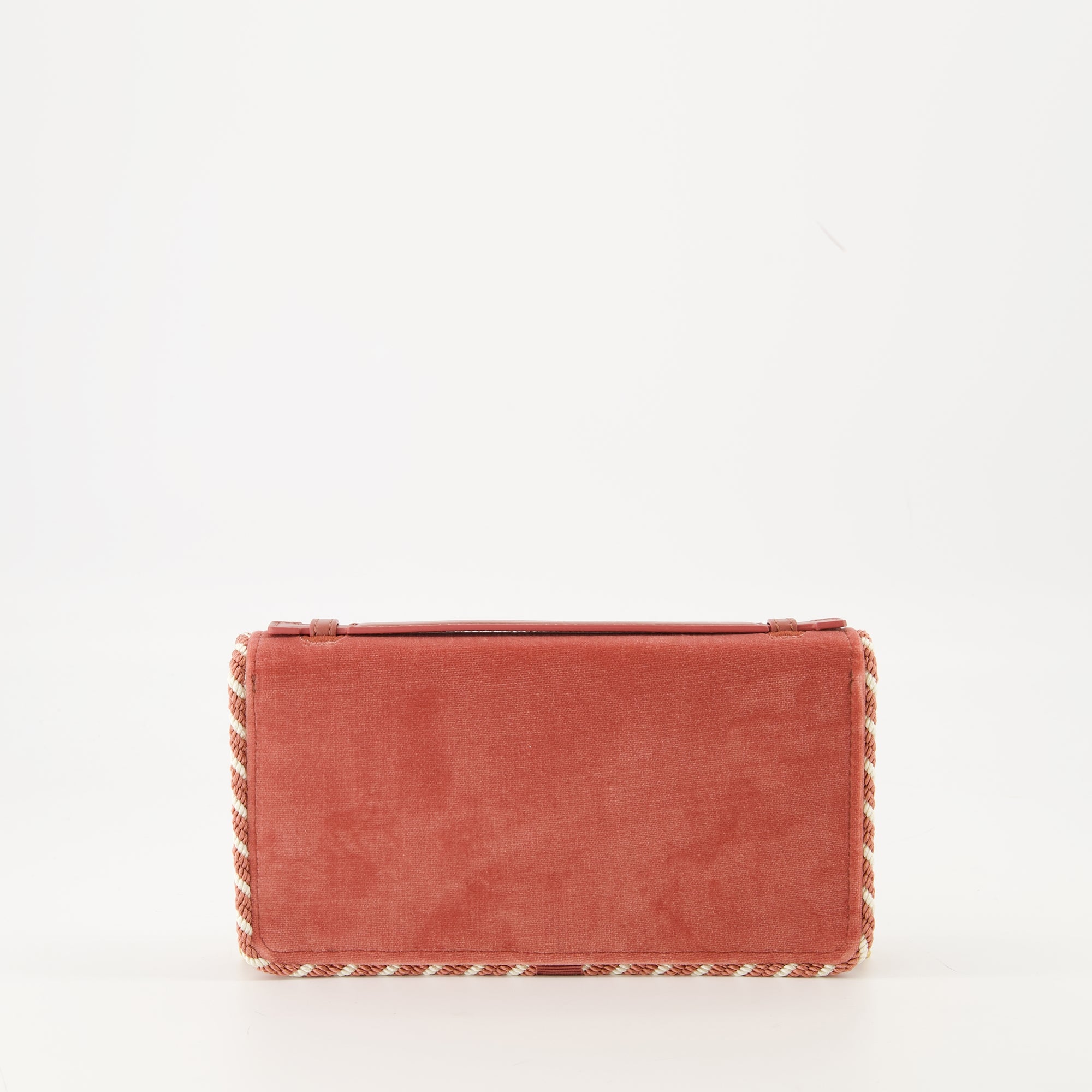 Imagem da Clutch em Veludo da Valentino Garavani para Mulheres - Temporada Outono-Inverno 2025 - Vista Traseira