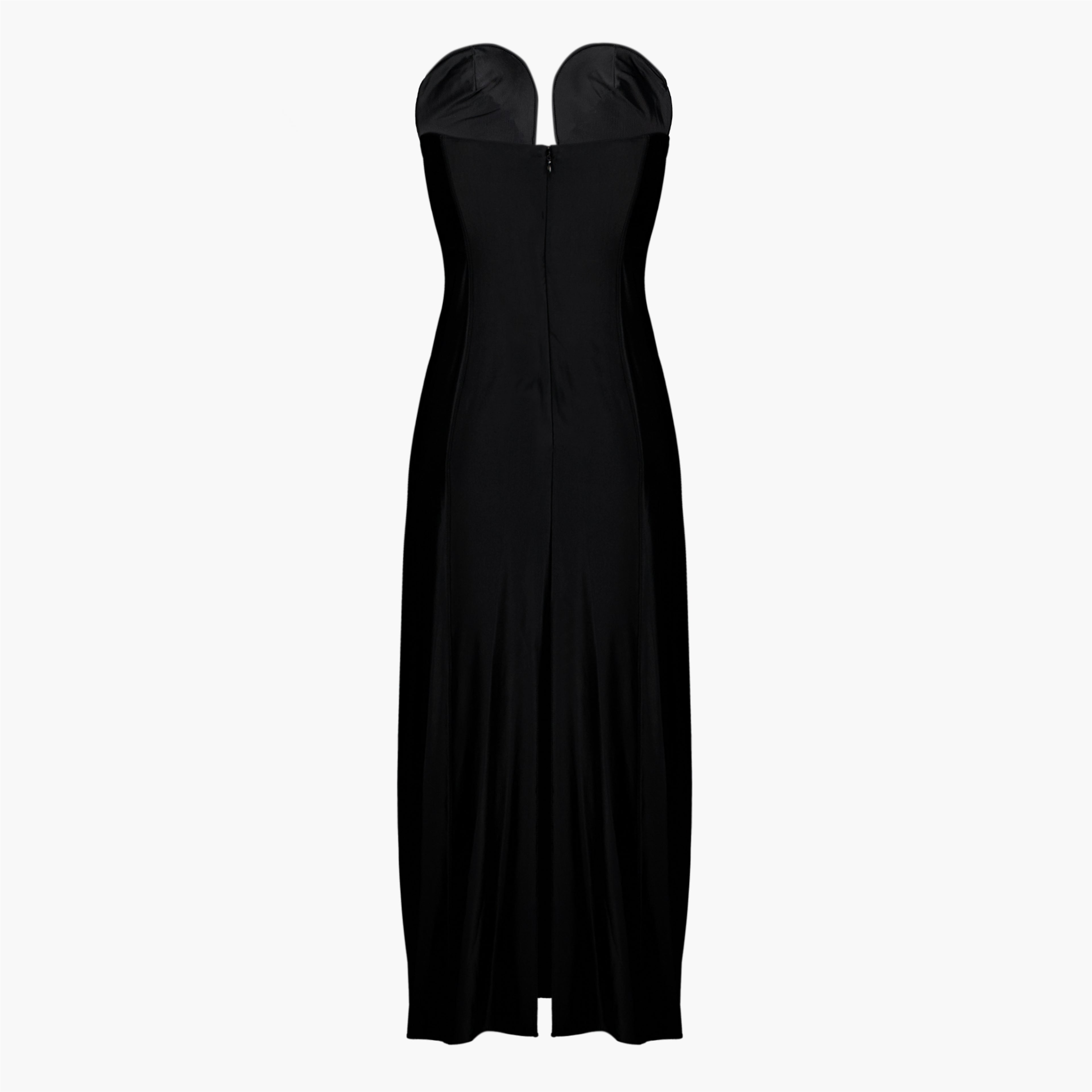 Robes Robe longue en jersey noir avec bustier Rabanne Noir Femme