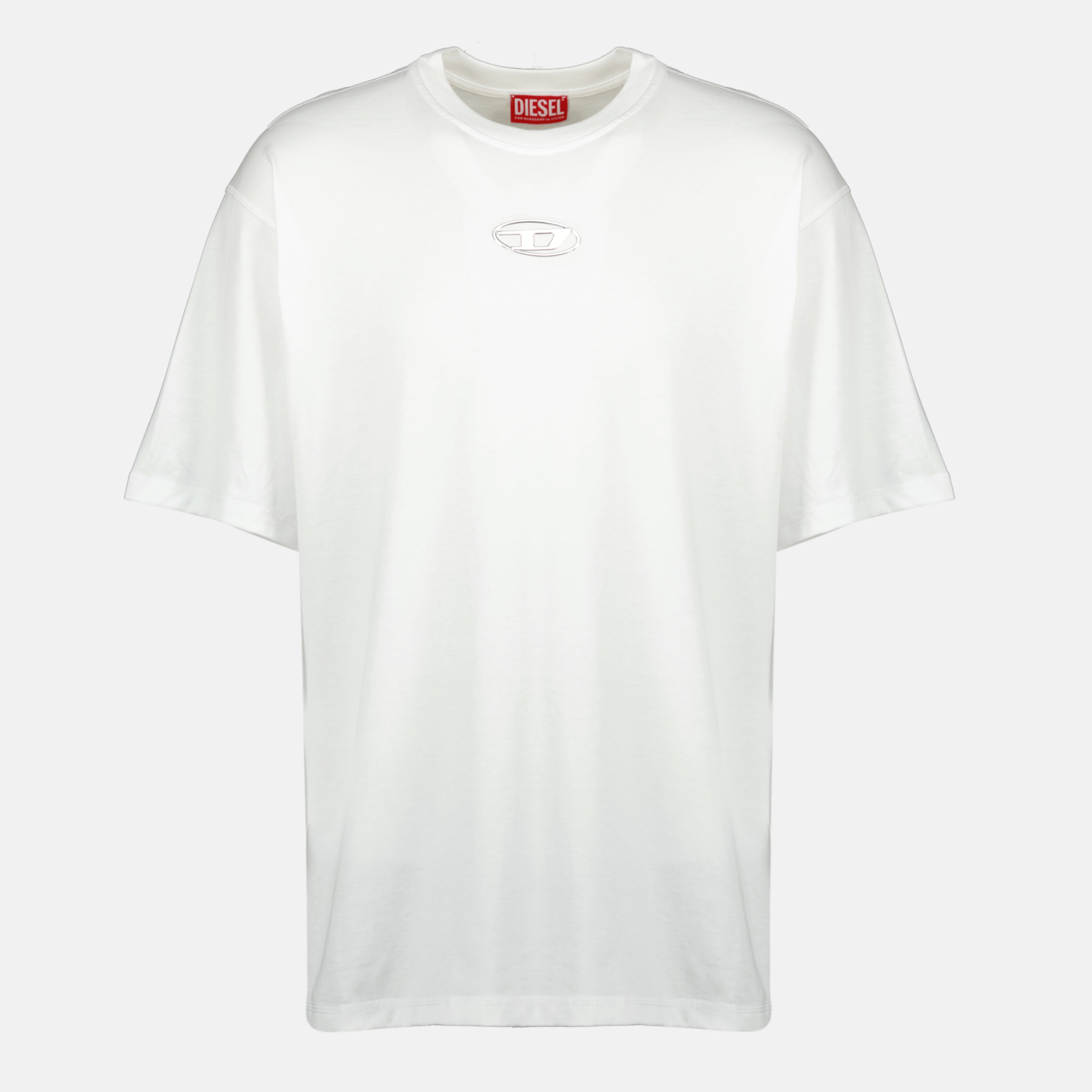 Immagine della maglietta T-Norm-Iod bianca di Diesel per uomo - Primavera-Estate 2026 - Vista Frontale
