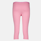 Pantalons Capri mit Pinkem Perlenlogo Marine Serre Rose Femme