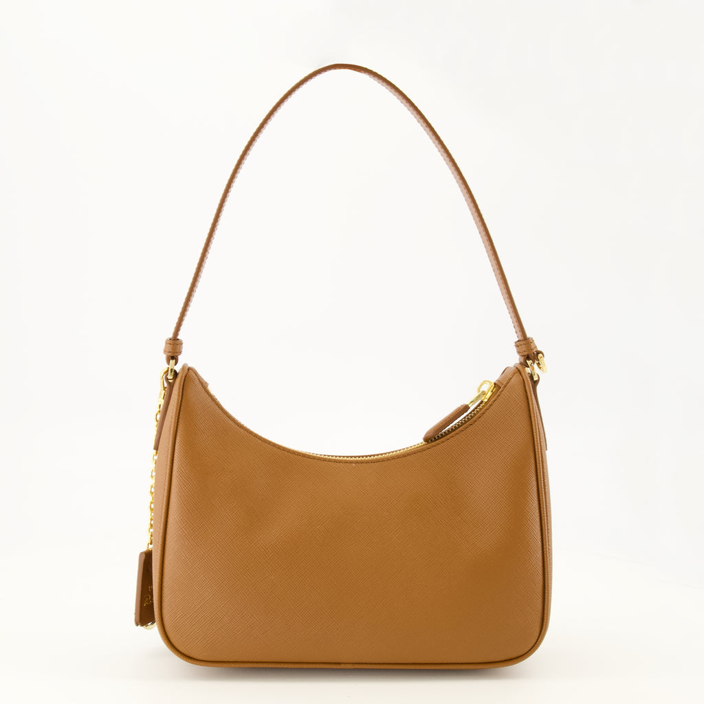 Sacs à main et épaule Mini Re-Edition 2005 Braune Lederhandtasche Prada Marron Femme