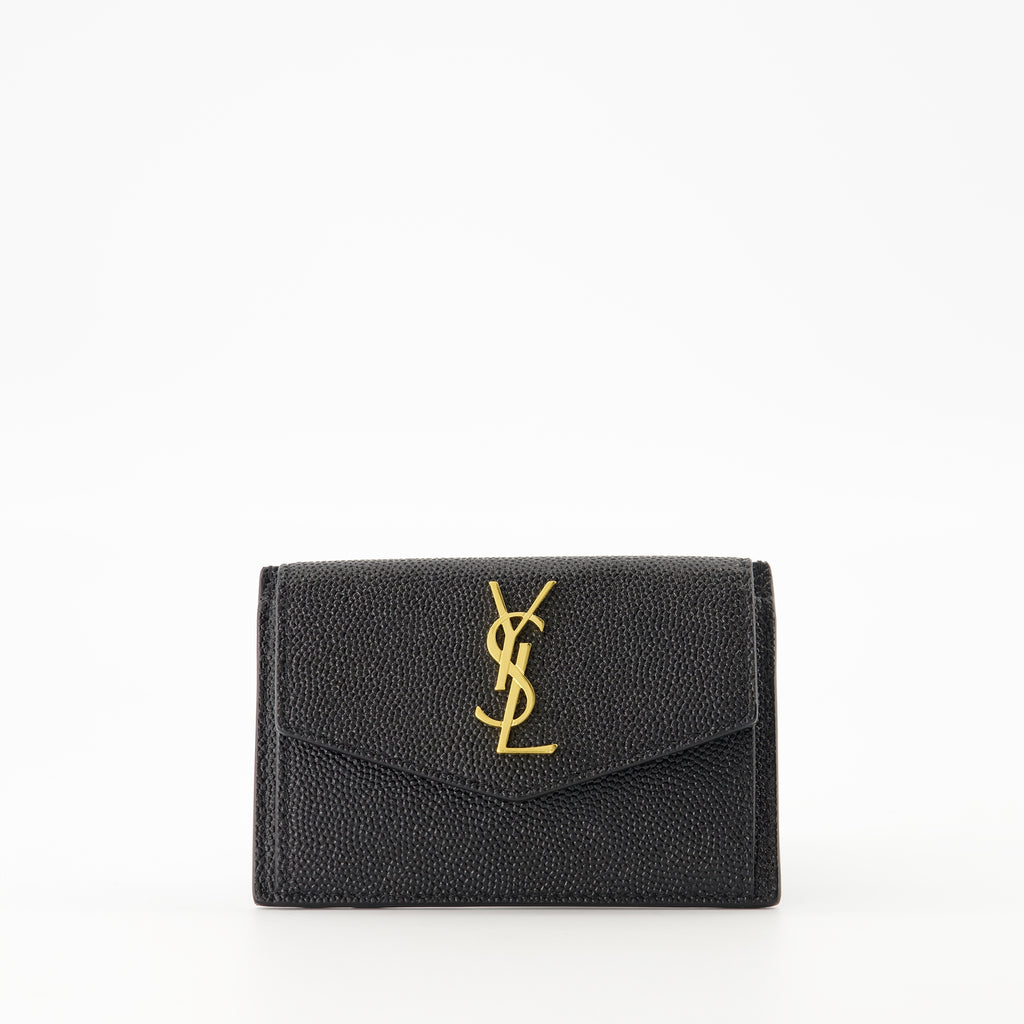 Small leather goods Uptown Card Holder Saint Laurent Black Femme