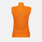 Vestes Gilet sans manche en maille Mm6 Orange Femme