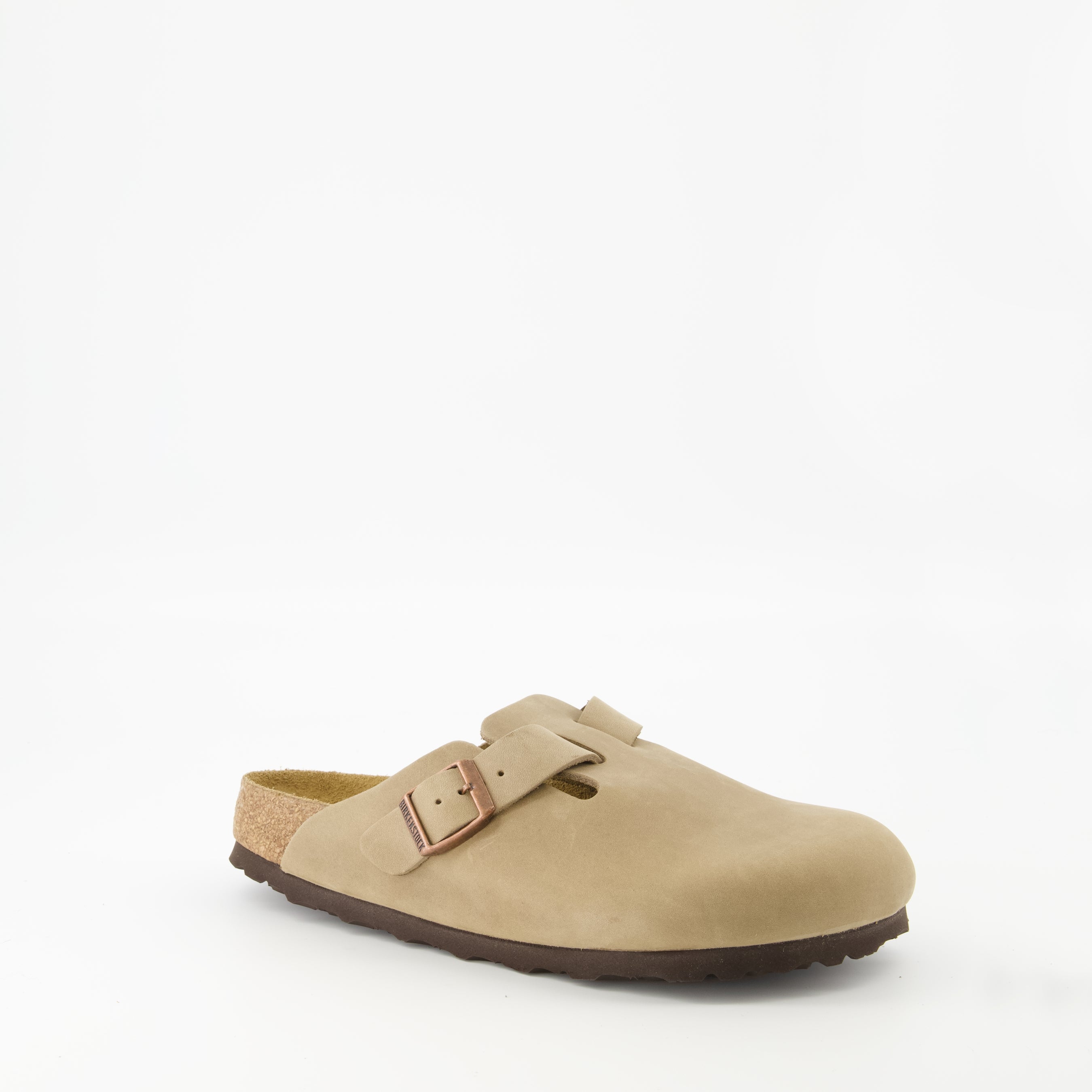 Chaussures ouvertes Mules Boston Birkenstock Beige Femme