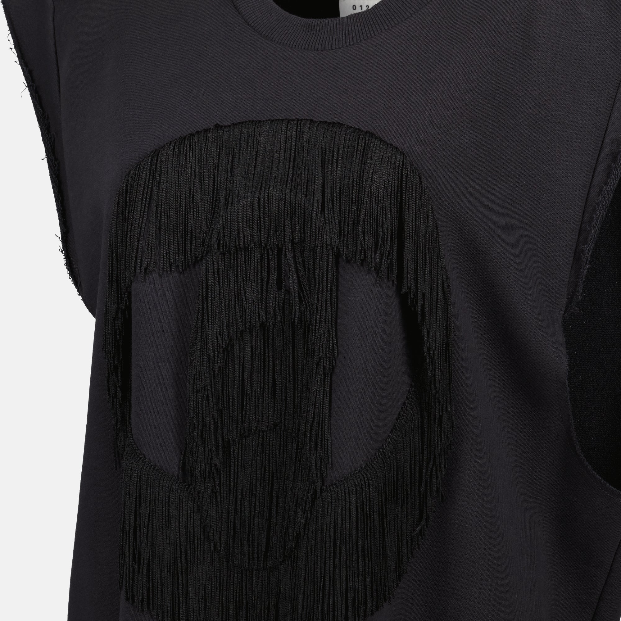 Robes Robe à frange Mm6 Noir Femme