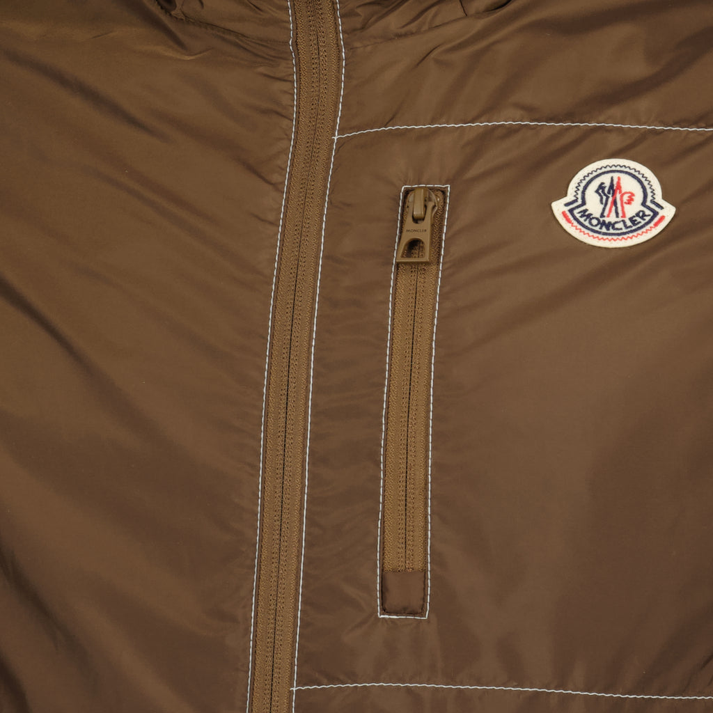 Vestes Gilet Impermeável Ansiei Castanho Moncler Marron Homme