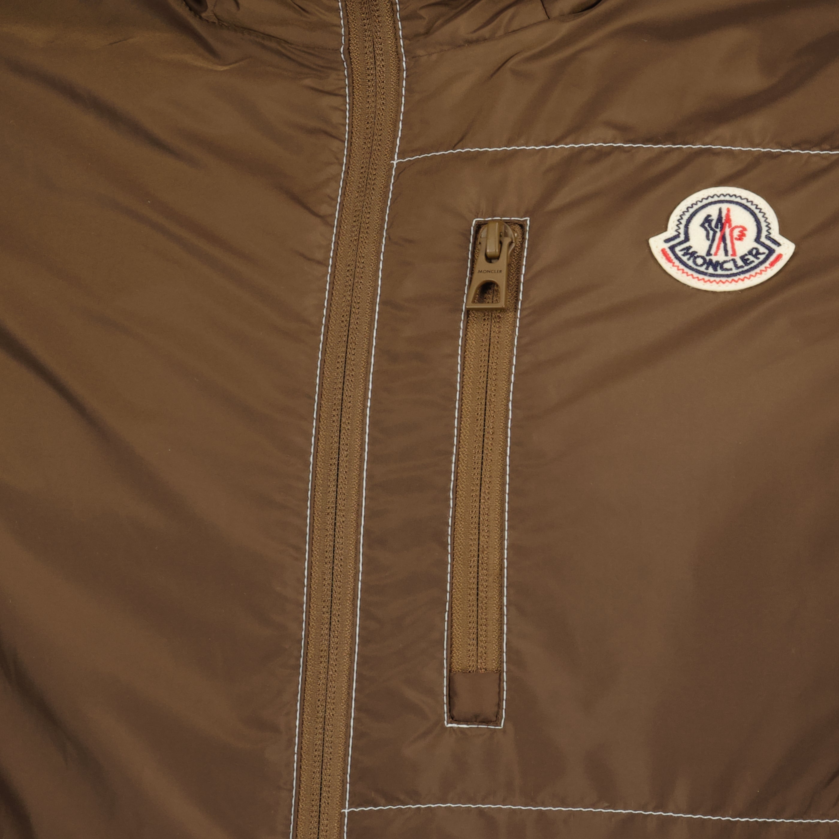 Vestes Gilet Impermeável Ansiei Castanho Moncler Marron Homme