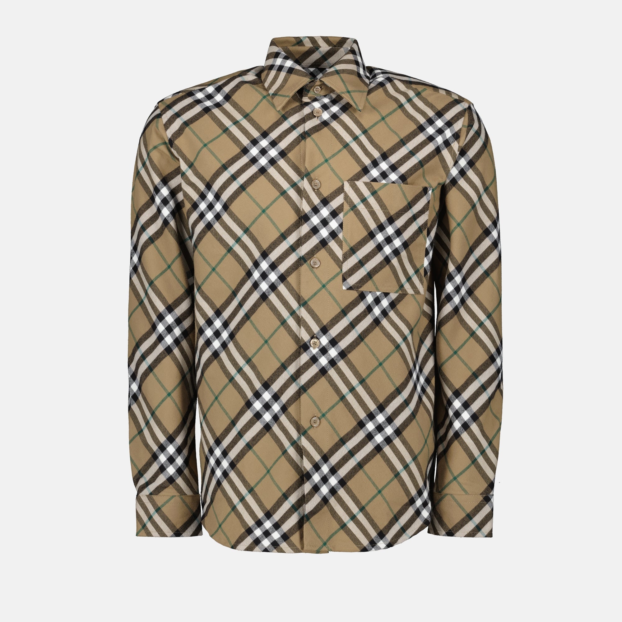 Chemises Chemise à carreaux Burberry Marron Homme