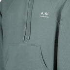Felpe Sweat à capuche Signature Ami PARIS Verde Unisex