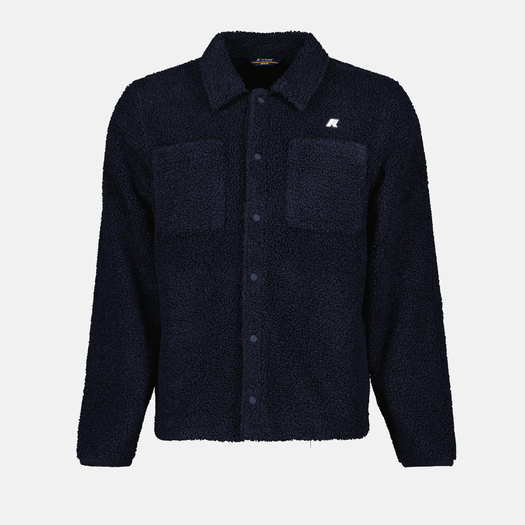 Vestes Veste P. Cameron en sherpa K-Way Bleu Homme