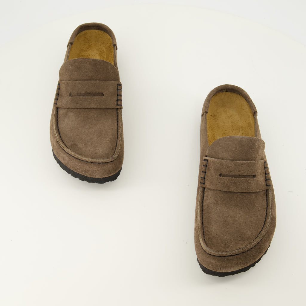 Chaussures ouvertes Mules Naples Wrapped marron Birkenstock Marron Unisexe