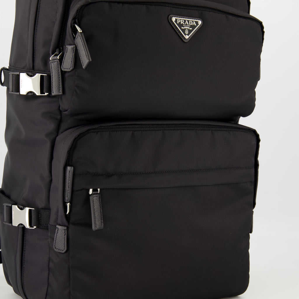Zaini Zaino Re-Nylon Nero Prada Nero Homme