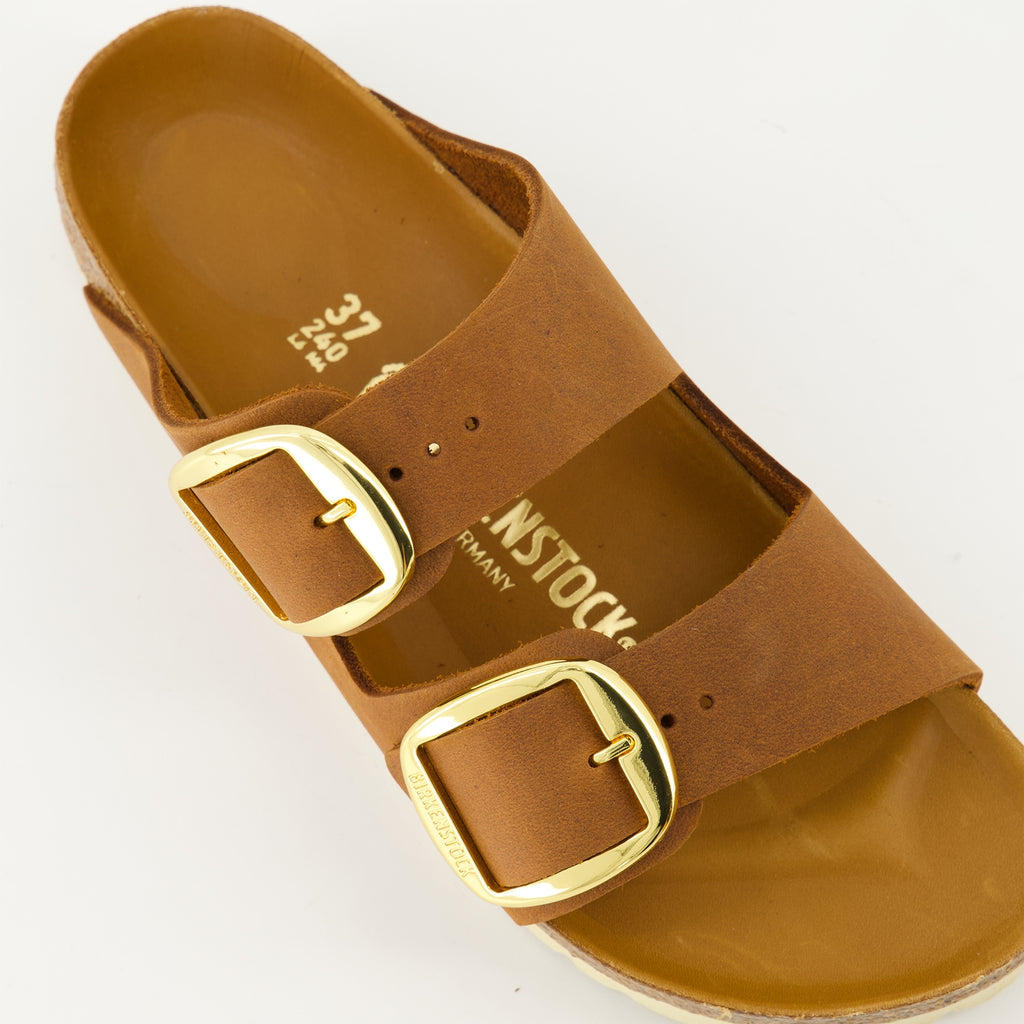 Scarpe aperte Sandali Arizona Big Buckle Birkenstock Marrone Femme