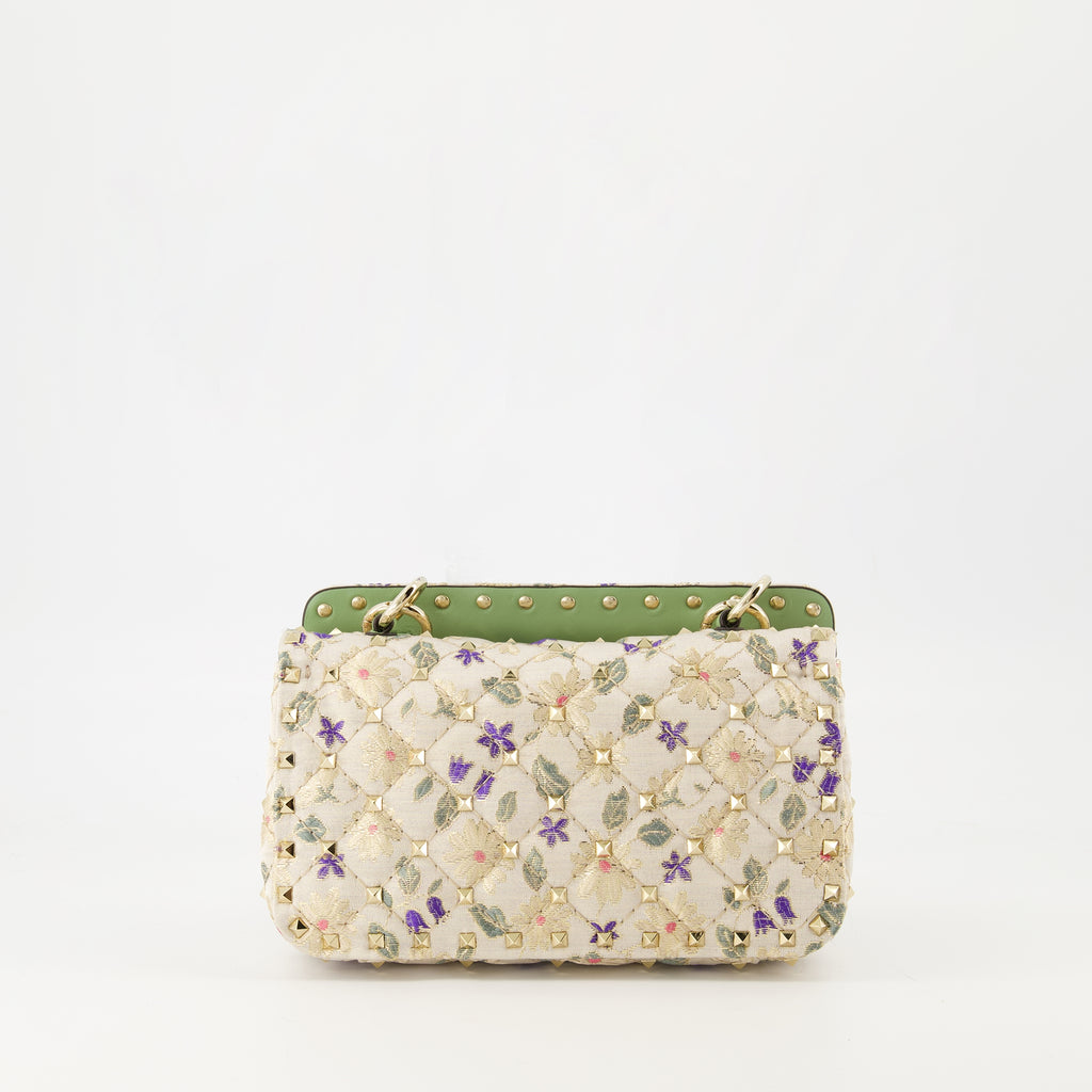 Sacs à main et épaule ロックスタッドスパイクスモールバッグ Valentino Garavani Multicolore Femme