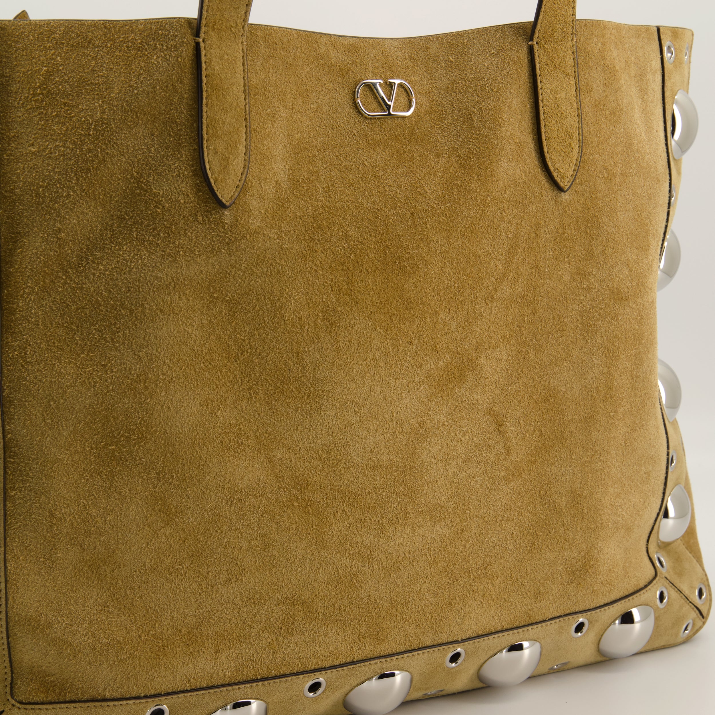Sacs cabas Grand sac cabas Nellcôte en daim Valentino Garavani Beige Homme