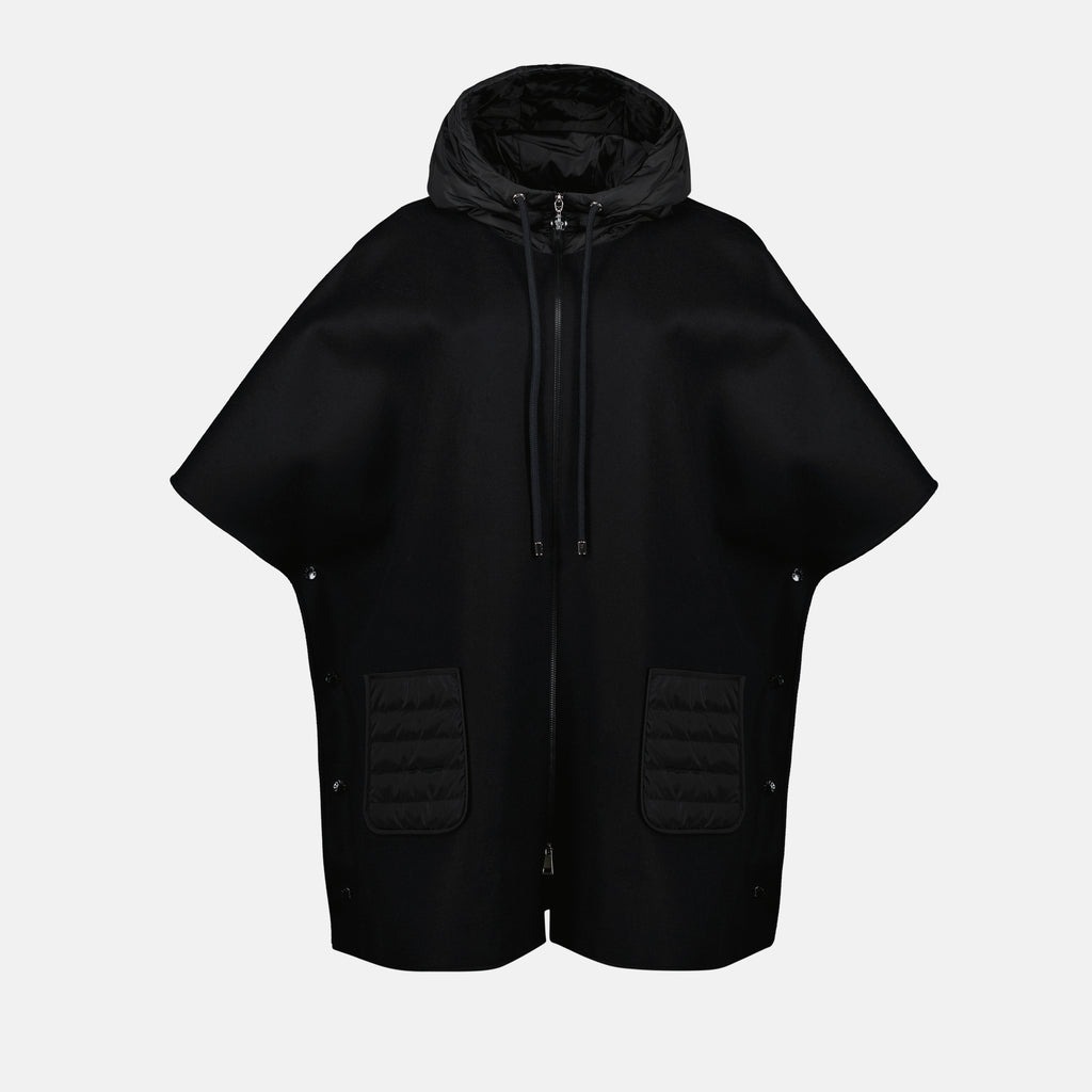 Vestes Cape à capuche Moncler Noir Femme