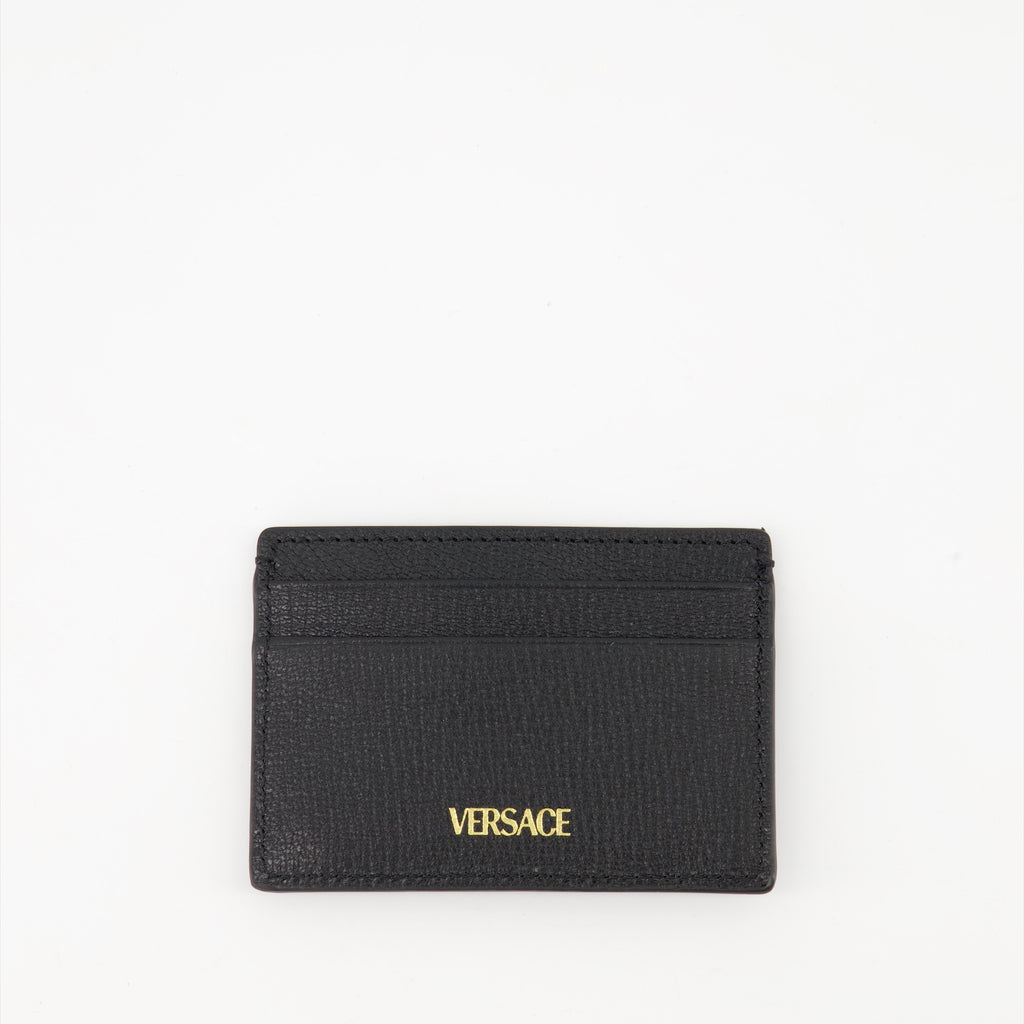 スモールレザーグッズ メデューサビギー レザー カードホルダー Versace 黒 Homme