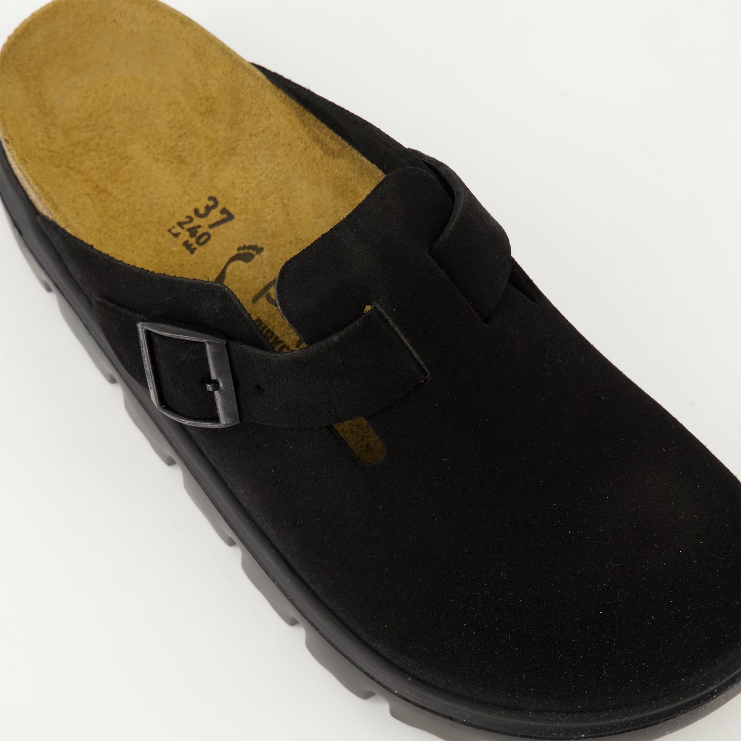 Chaussures ouvertes Mules Boston Chunky Birkenstock Noir Femme
