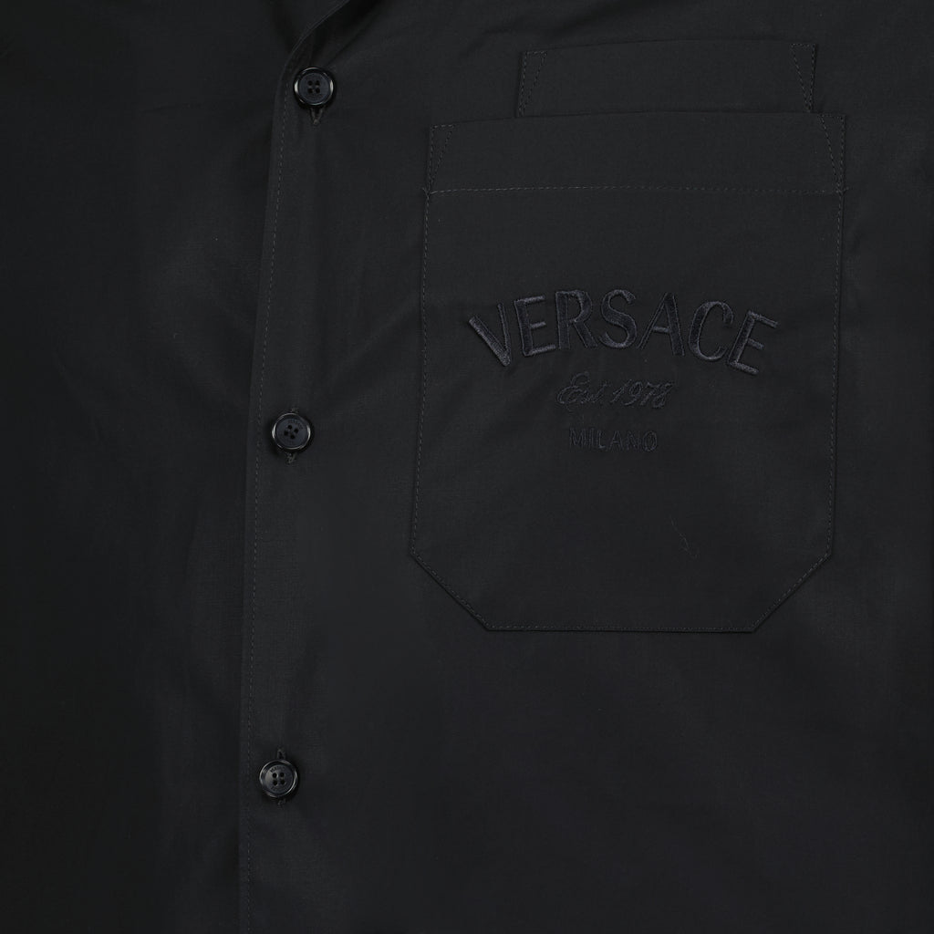 Hemden Das Hemd der Götter-Cut Versace Schwarz Homme