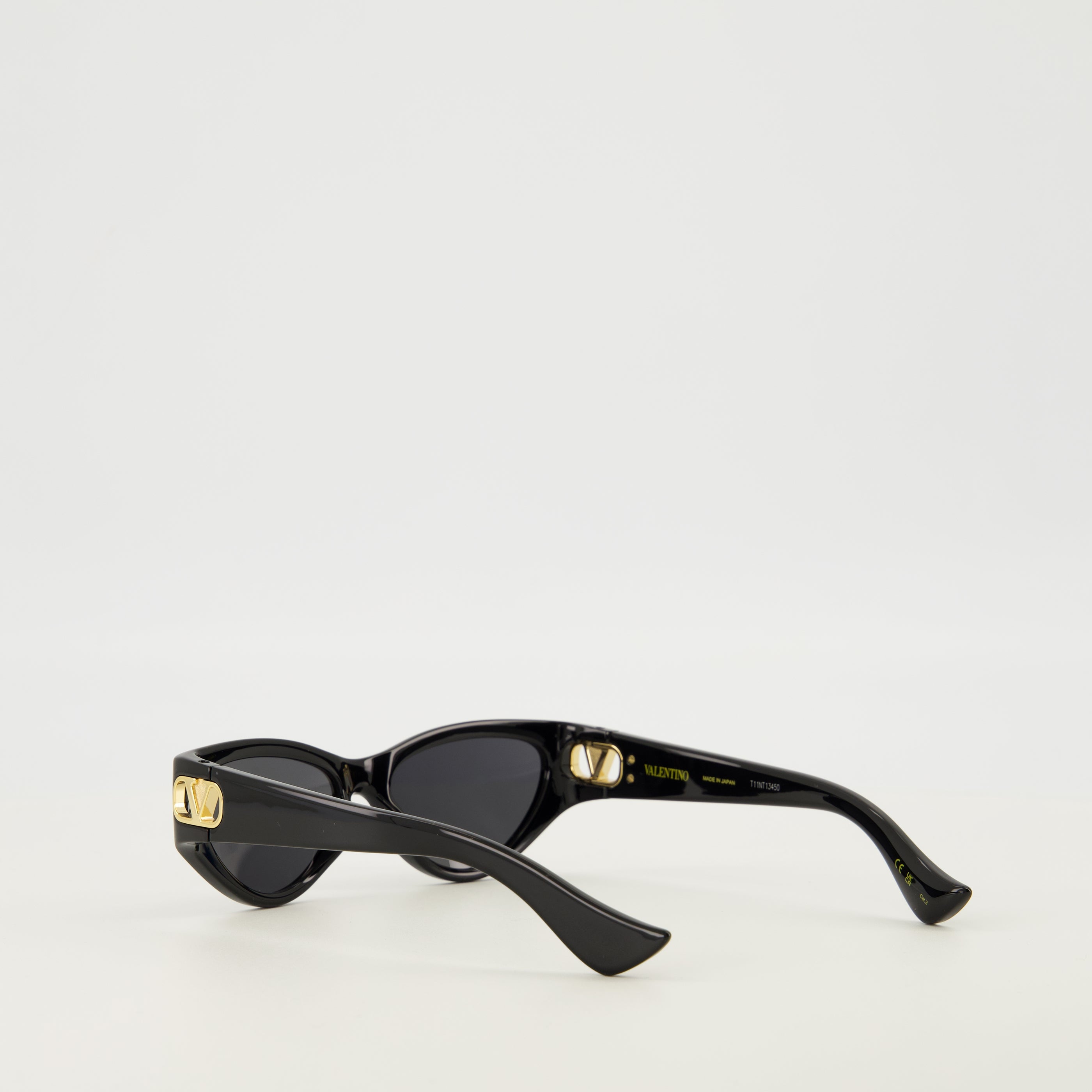 Lunettes Black Cat-Eye Glasses in Acetate Valentino Garavani Noir Femme