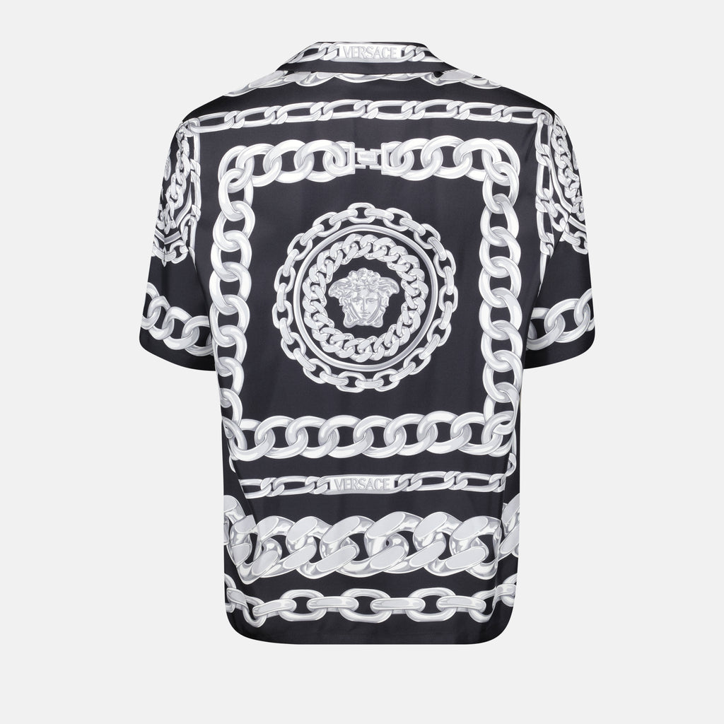 Hemden Medusa Chains Shirt Versace Schwarz Homme