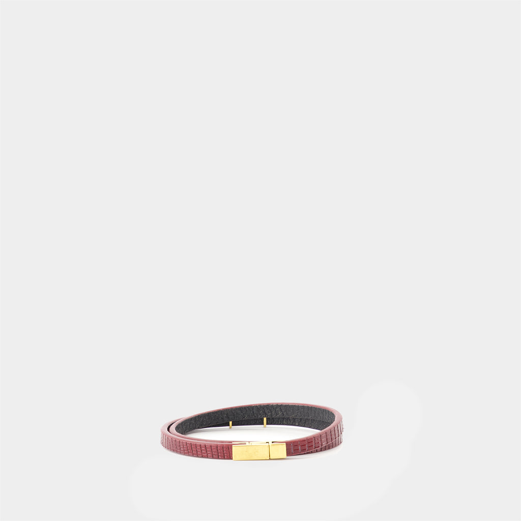 Bijoux Bracelet Cassandre Saint Laurent Bordeaux Femme