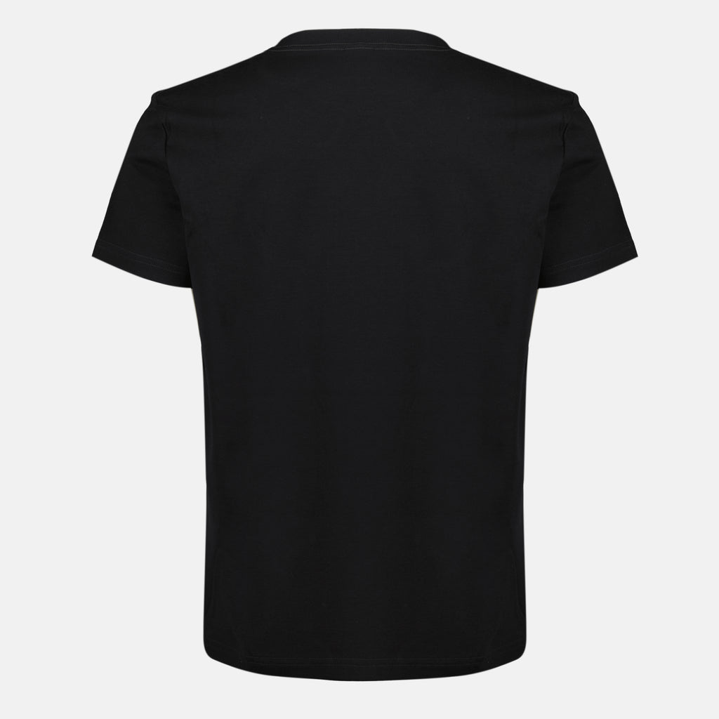 T-shirts T-shirt in cotone nero ricamata CD Dior Noir Homme