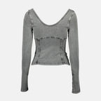 Top Top T-Elin Diesel Grigio Femme
