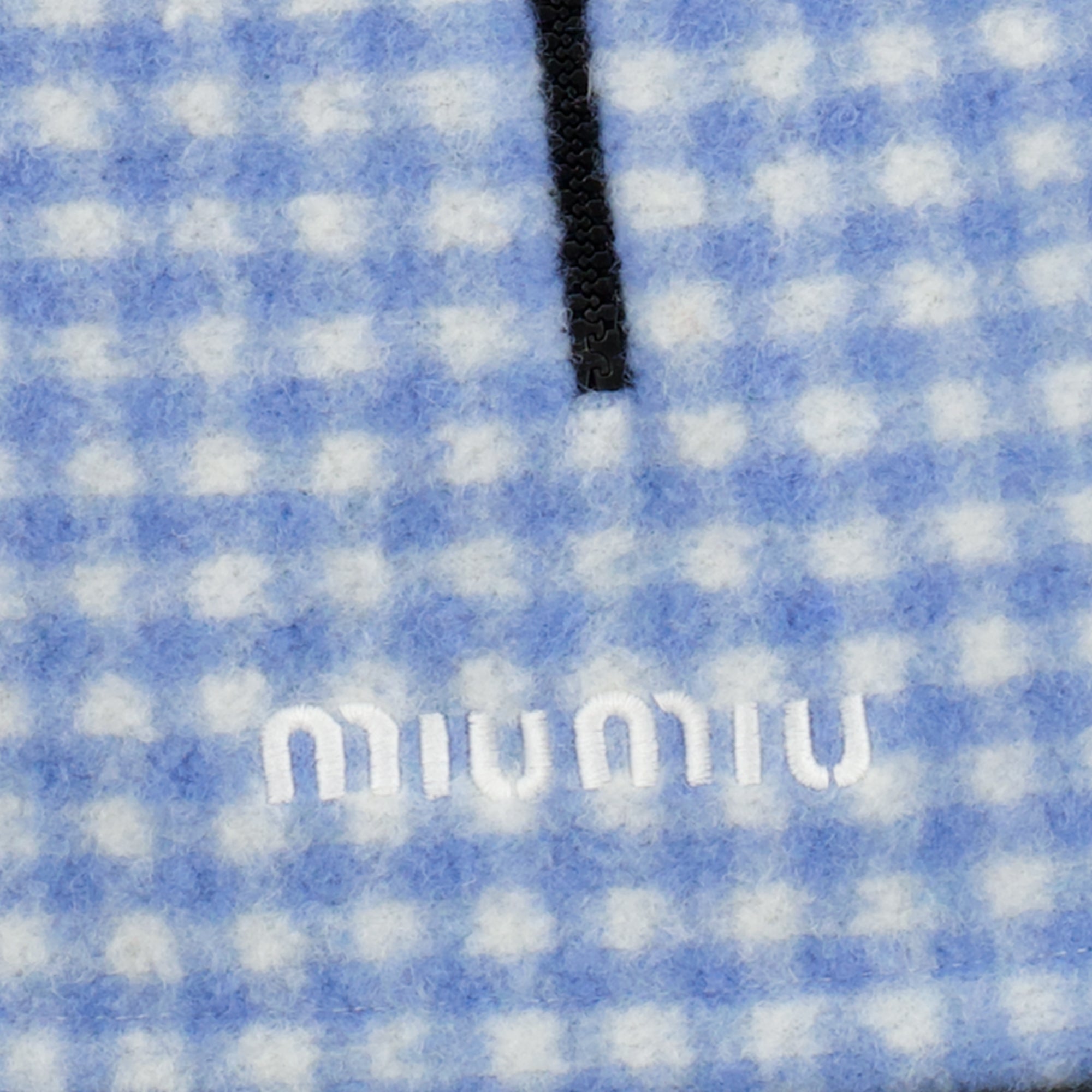 Jupes Gonna in Pile Mini Vichy Miu Miu Bleu Femme