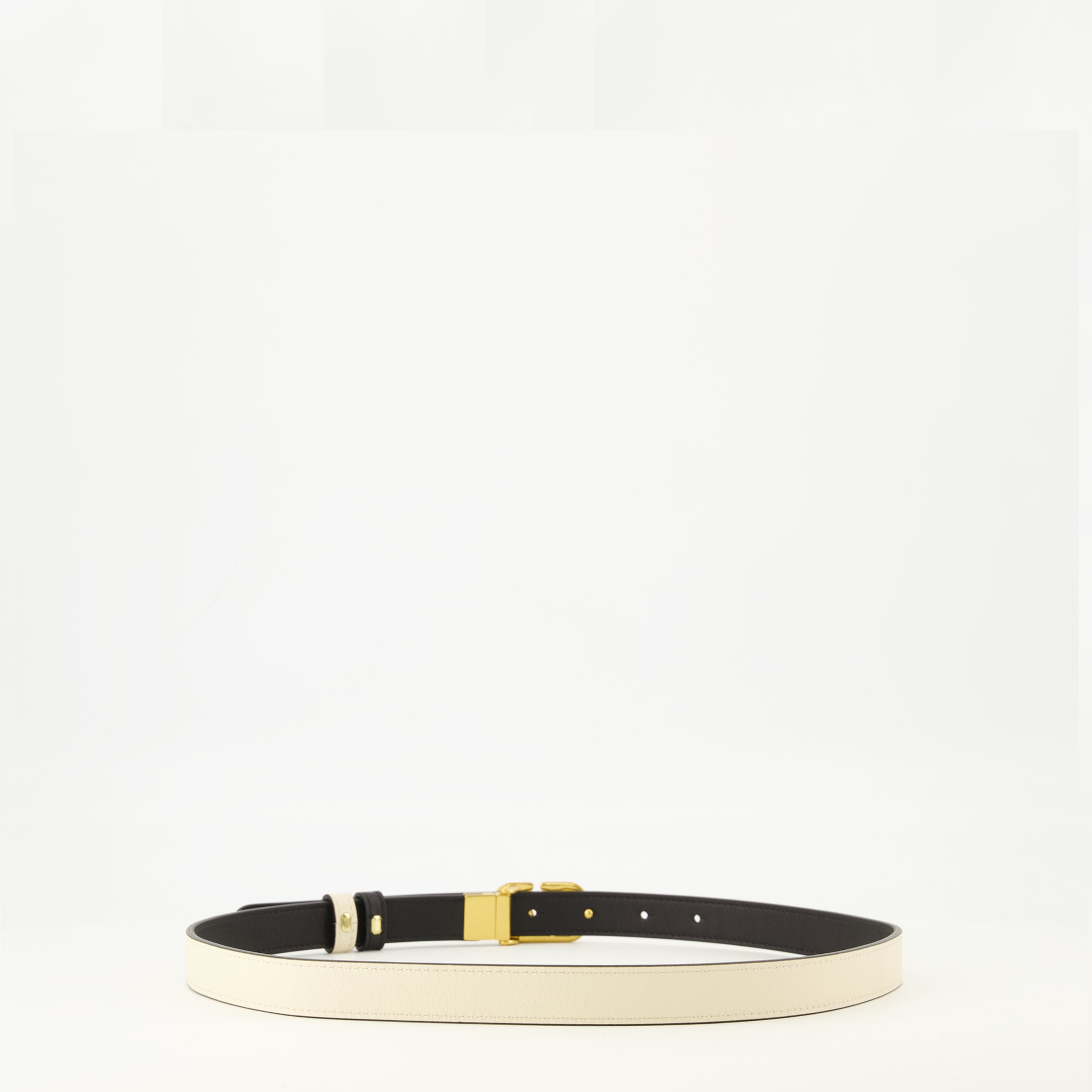 Image de l'article Ceinture VLogo réversible blanc et noir 20 mm de la marque Valentino Garavani pour Femme - Saison Printemps-Été 2026 - Vue de Dos