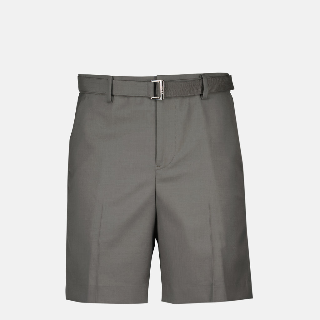 Shorts Short avec ceinture Sacai Gris Homme