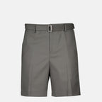 Pantalones Cortos Pantalones Cortos con Cinturón Sacai Gris Hombres