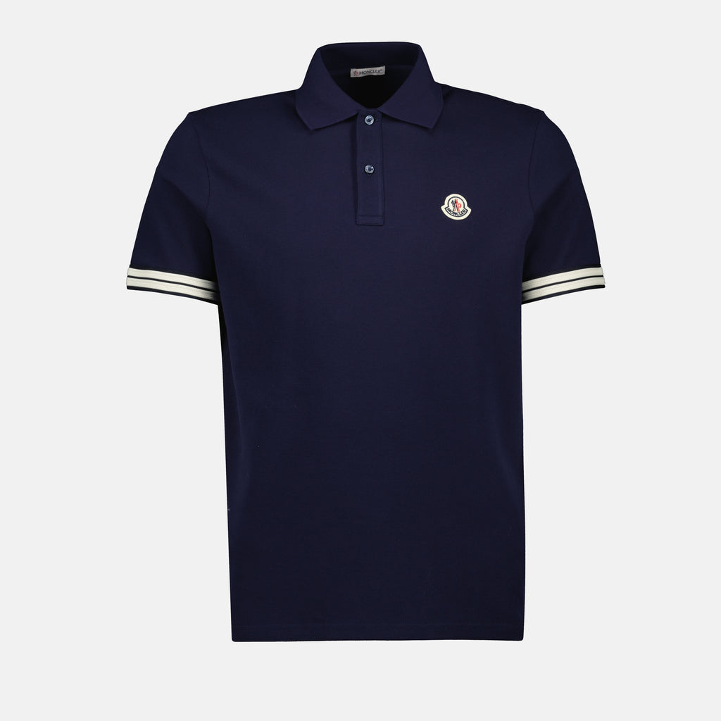 Polos Polo à logo Moncler Bleu foncé Homme