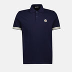 Polos Polo à logo Moncler Bleu foncé Homme